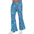 Pantalon à Pattes Déléphant Super 60s Mandala Bleu