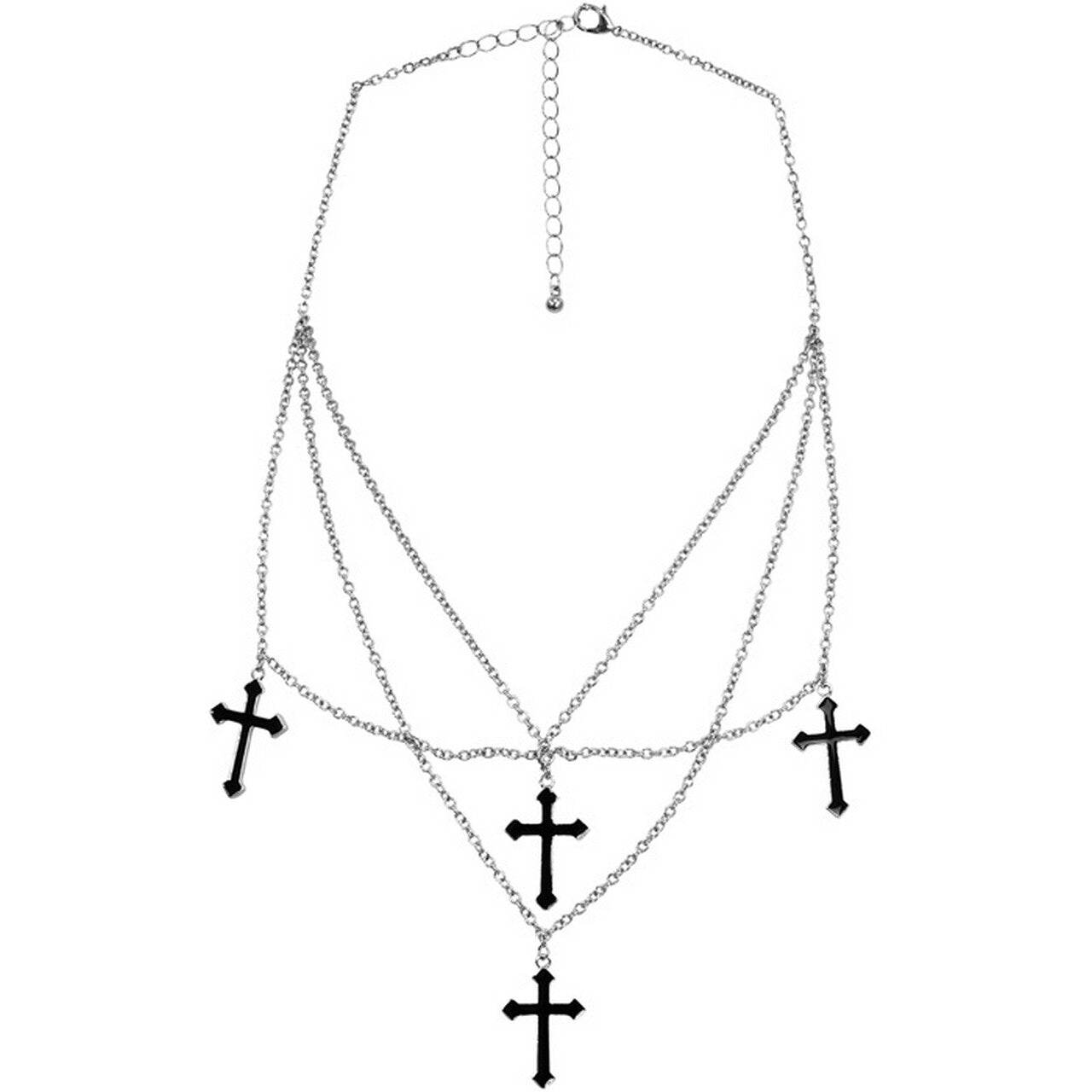 Op deze afbeelding zie je een Accessoires, van het merk Widmann. Ketting Met Kruisen