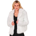 Weiße Pelzjacke Hot In White Damen