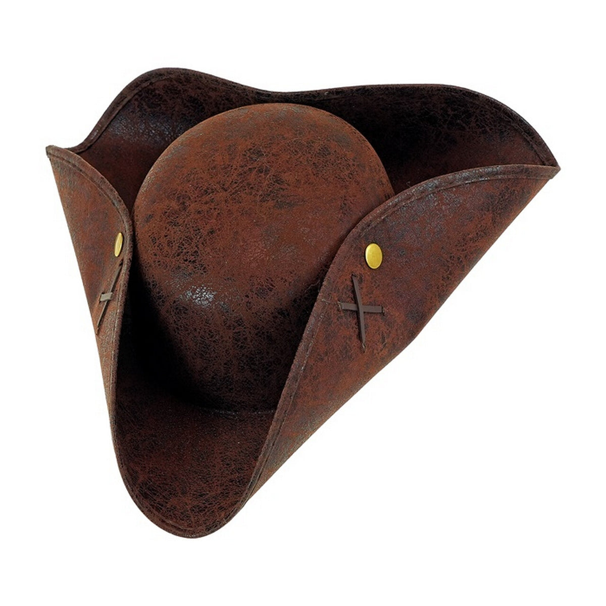 Op deze afbeelding zie je een Accessoires, van het merk Widmann. Driesteek Piratenhoed Bruin