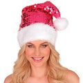 Glamour Glitzer Weihnachtsmütze In Pink