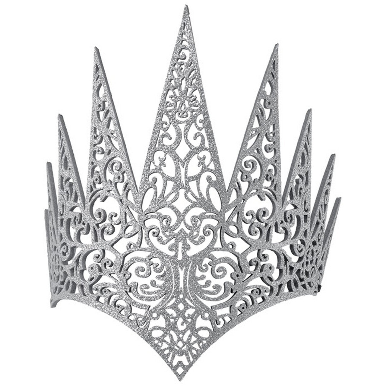 Op deze afbeelding zie je een Accessoires, van het merk Widmann. Evil Queen King Kroon Zilver