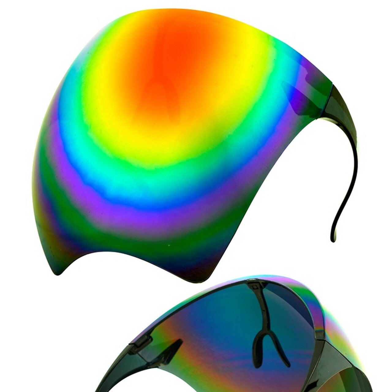 Op deze afbeelding zie je een Accessoires, van het merk Widmann. Face Bril Rainbow