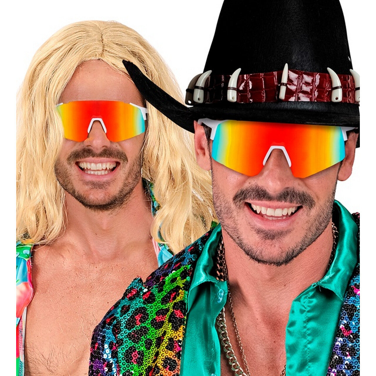 Op deze afbeelding zie je een Accessoires, van het merk Widmann. Mega Blitse Festival Ski Bril