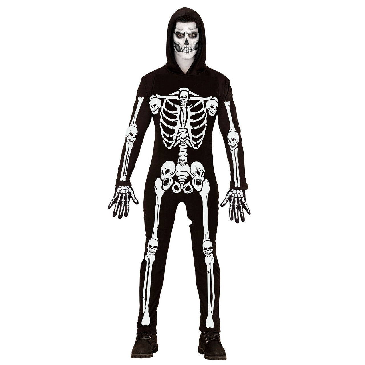 Op deze afbeelding zie je een Kostuums, van het merk Widmann. Walking Bones Scary Skelet Kostuum