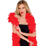 Op deze afbeelding zie je een Accessoires, van het merk Widmann. Boa Rood 180 Centimeter 80 Gram