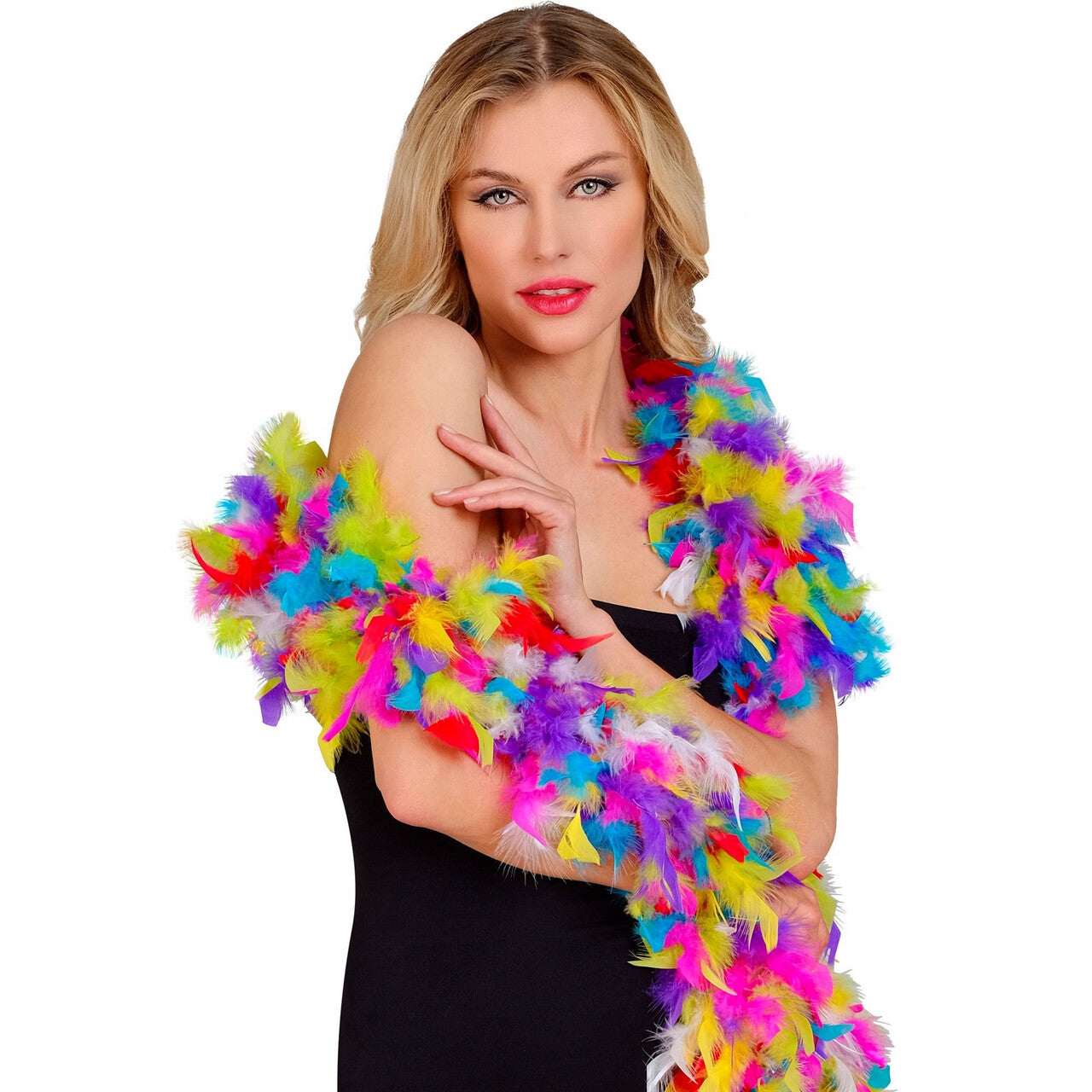 Op deze afbeelding zie je een Accessoires, van het merk Widmann. Boa Confetti Party 180 Centimeter 80 Gram