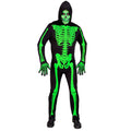 Homme Squelette Vert Poison Halloween Costume