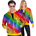 Veste Bomber à Rayures Arc-En-Ciel