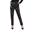 Schimmernde Paillettenhose Schwarz Damen