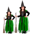 Sorcière Verte Enfant Costume