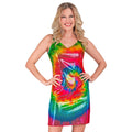 Robe à Paillettes Hippie Tie-Dye Couleur Explosion Costume
