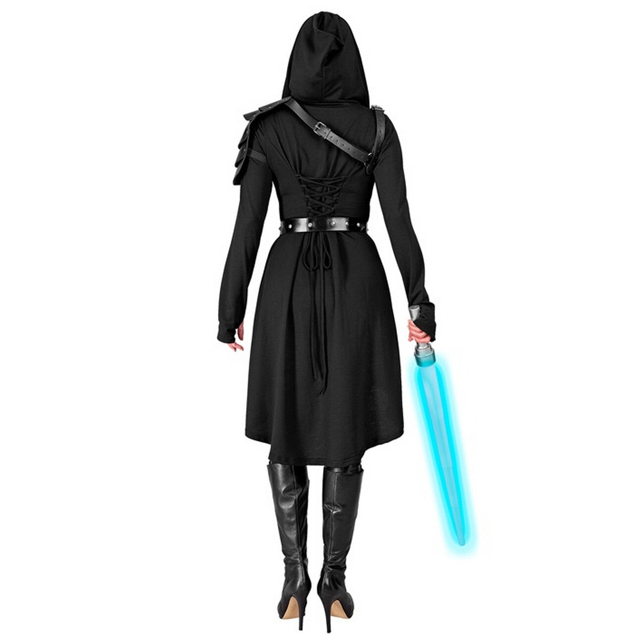 Op deze afbeelding zie je een Kostuums, van het merk Widmann. Dark Fighter Vrouw Kostuum