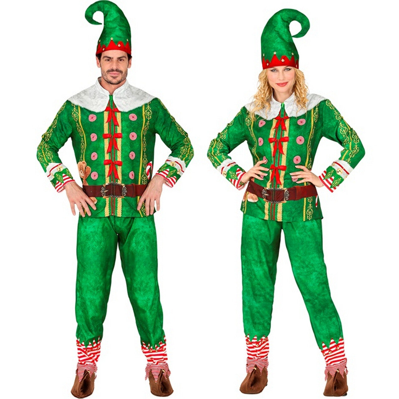 Op deze afbeelding zie je een Kostuums, van het merk Widmann. Elfie Mcjingle Kostuum