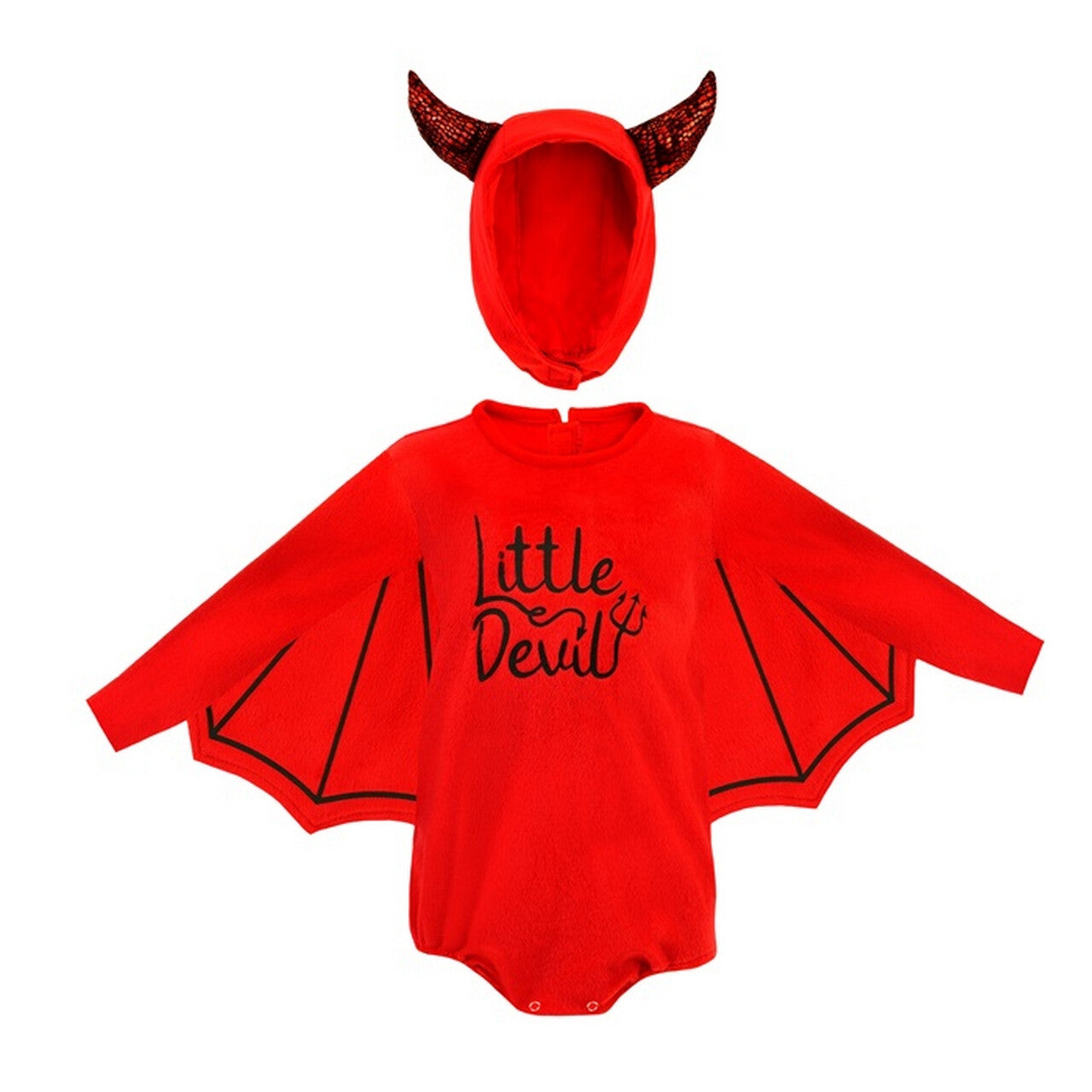 Op deze afbeelding zie je een Kostuums, van het merk Widmann. Cute Little Devil Kind Kostuum