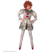 Op deze afbeelding zie je een Kostuums, van het merk Widmann. Moordende Scary Clown Penelope Vrouw Kostuum