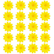 Op deze afbeelding zie je een Decoratie, van het merk Widmann. Gele Bloemen Decoratie 20 Stuks