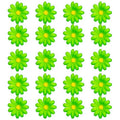 Grüne Blumendekoration 20 Stück