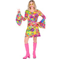 Super 60s Peace & Love Kleid Damen