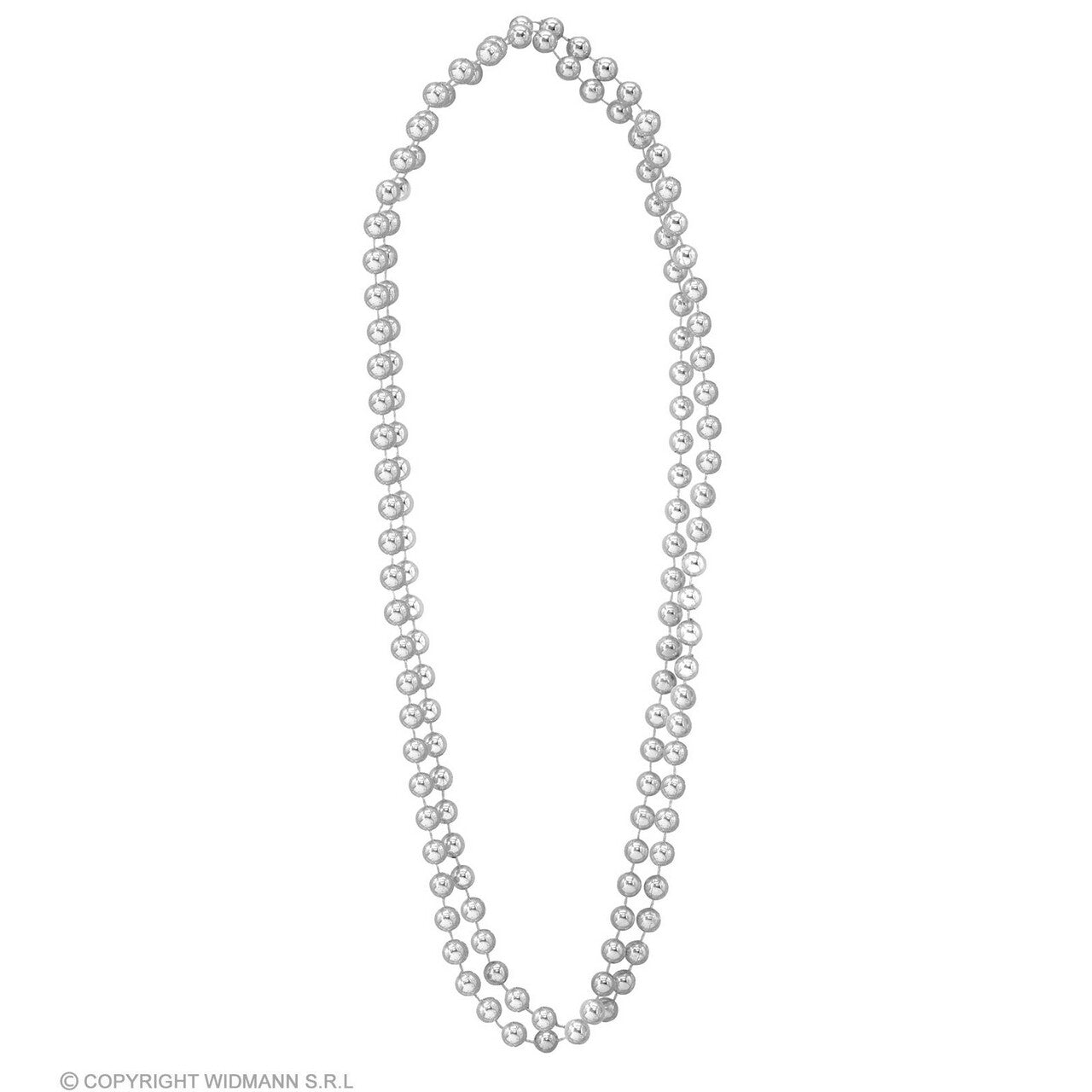 Op deze afbeelding zie je een Accessoires, van het merk Widmann. Dubbele Kralen Ketting Zilver