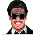 Brille Happy New Year Silber