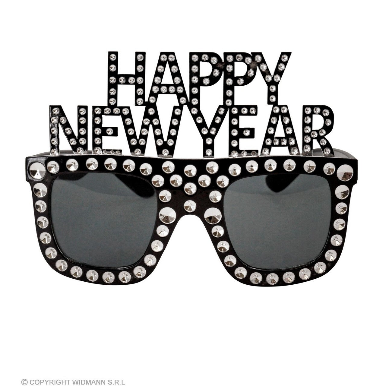 Op deze afbeelding zie je een Accessoires, van het merk Widmann. Bril Happy New Year Zilver