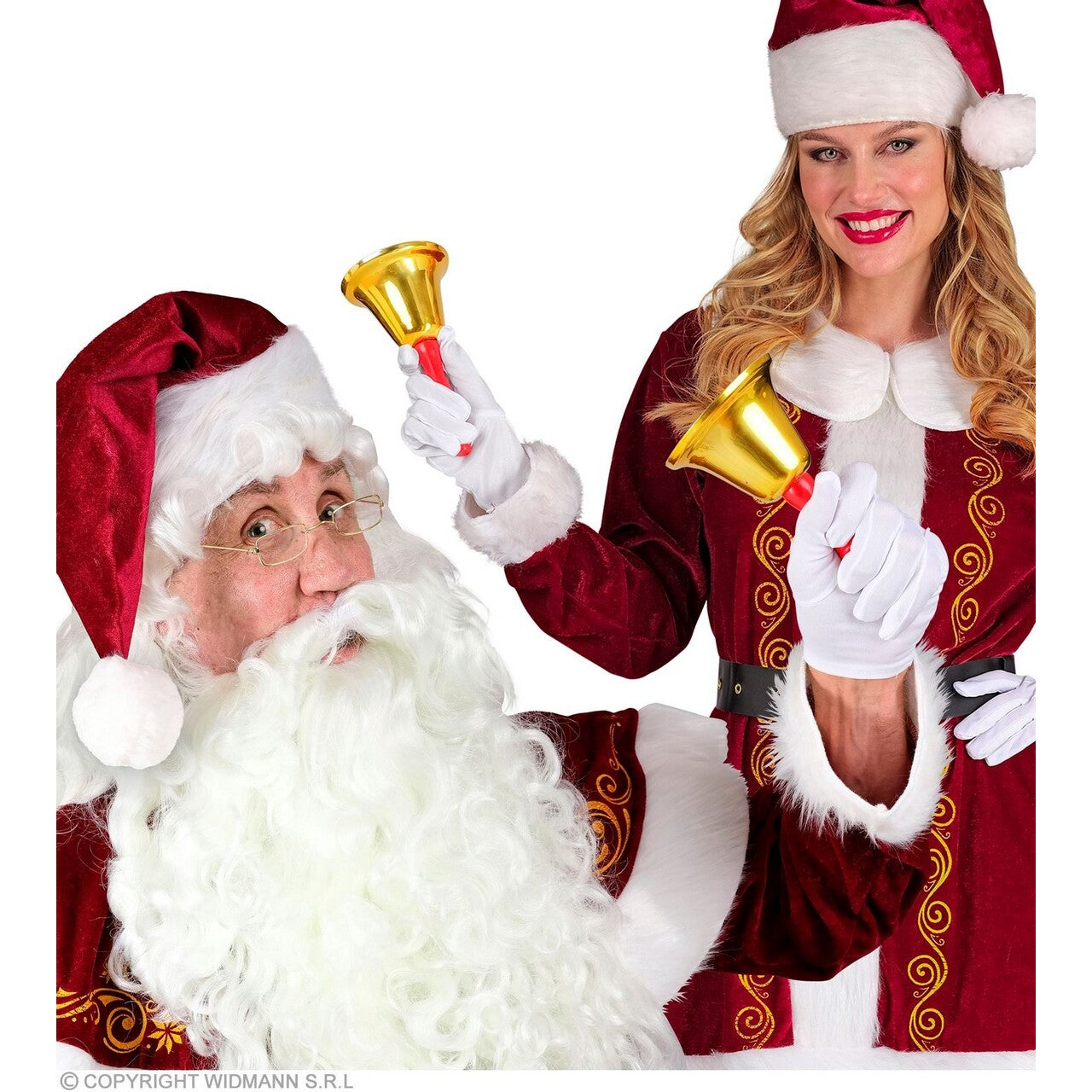 Op deze afbeelding zie je een Accessoires, van het merk Widmann. Kerstman Bel Ding A Dong