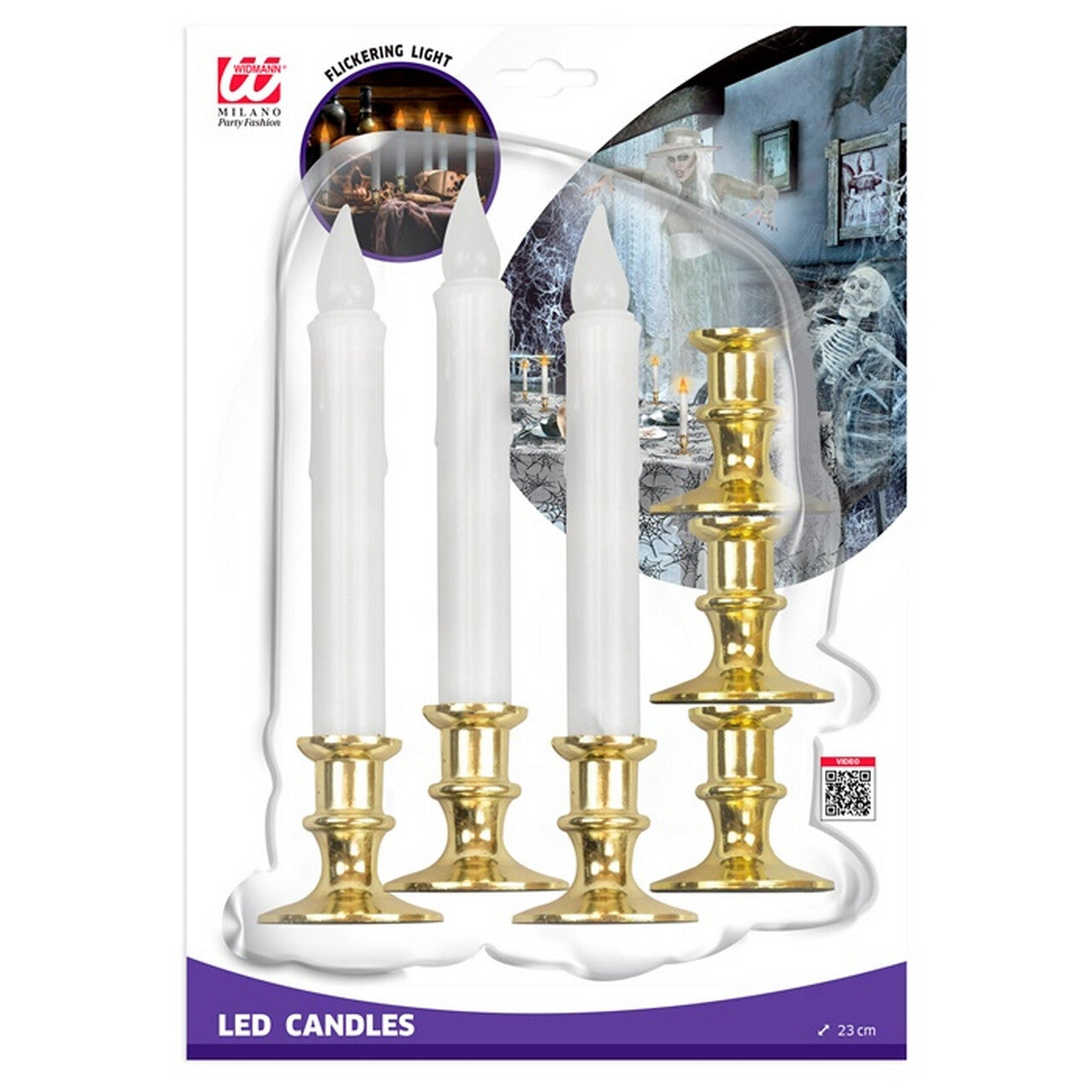 Op deze afbeelding zie je een Decoratie, van het merk Widmann. Kaarsen Set 6 Stuks Met Flikkerend Licht En Timer
