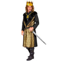 Middeleeuwse Koning Richard Gold Man Kostuum