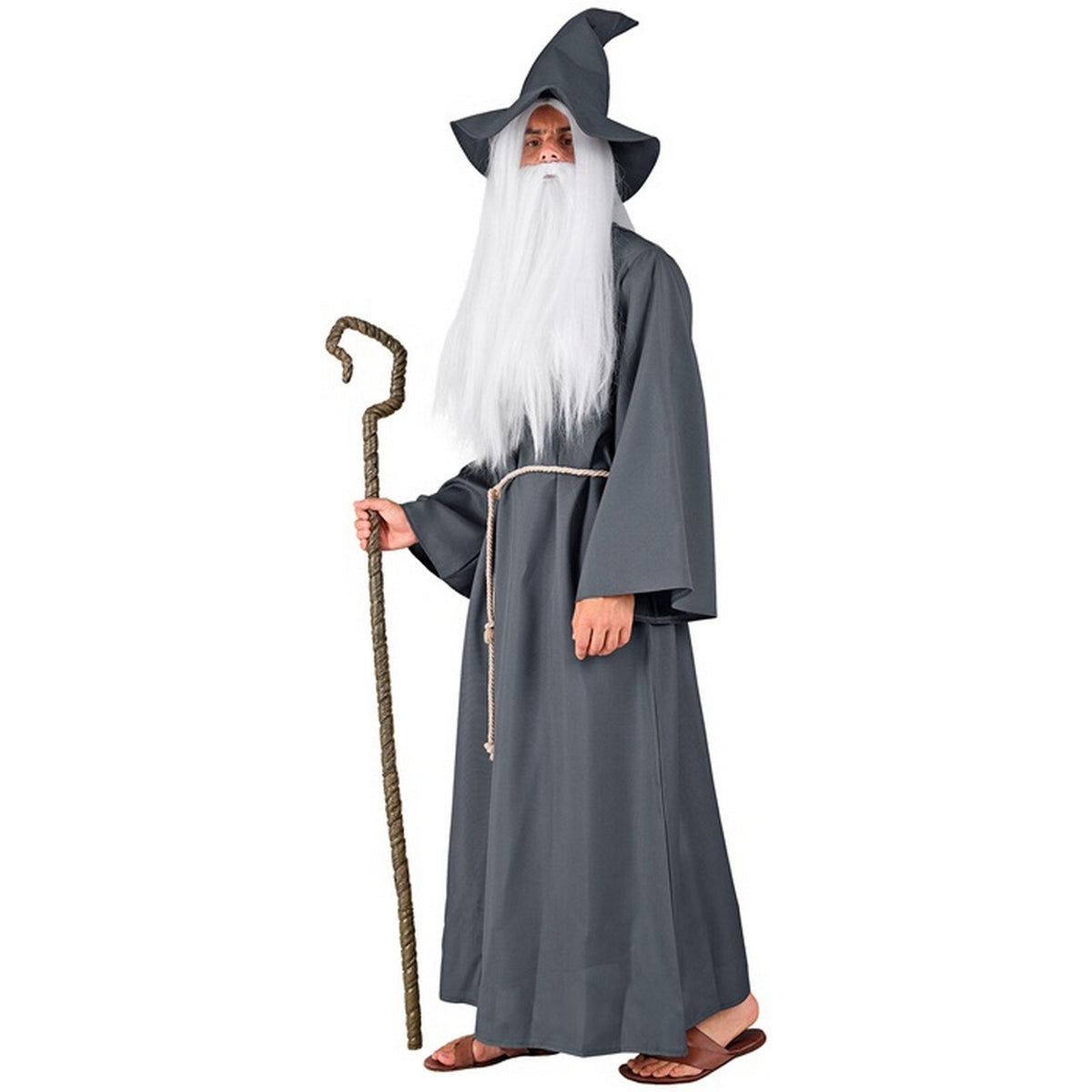Op deze afbeelding zie je een Kostuums, van het merk Widmann. Grijze Wijze Tovenaar Merlin Man Kostuum
