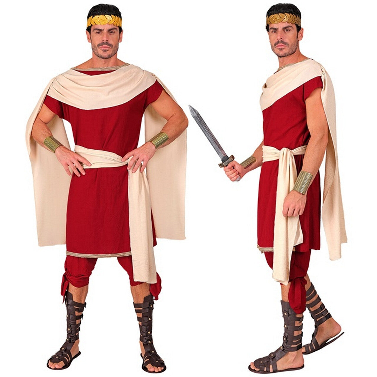 Op deze afbeelding zie je een Kostuums, van het merk Widmann. Enorm Aantrekkelijke Romein Man Kostuum