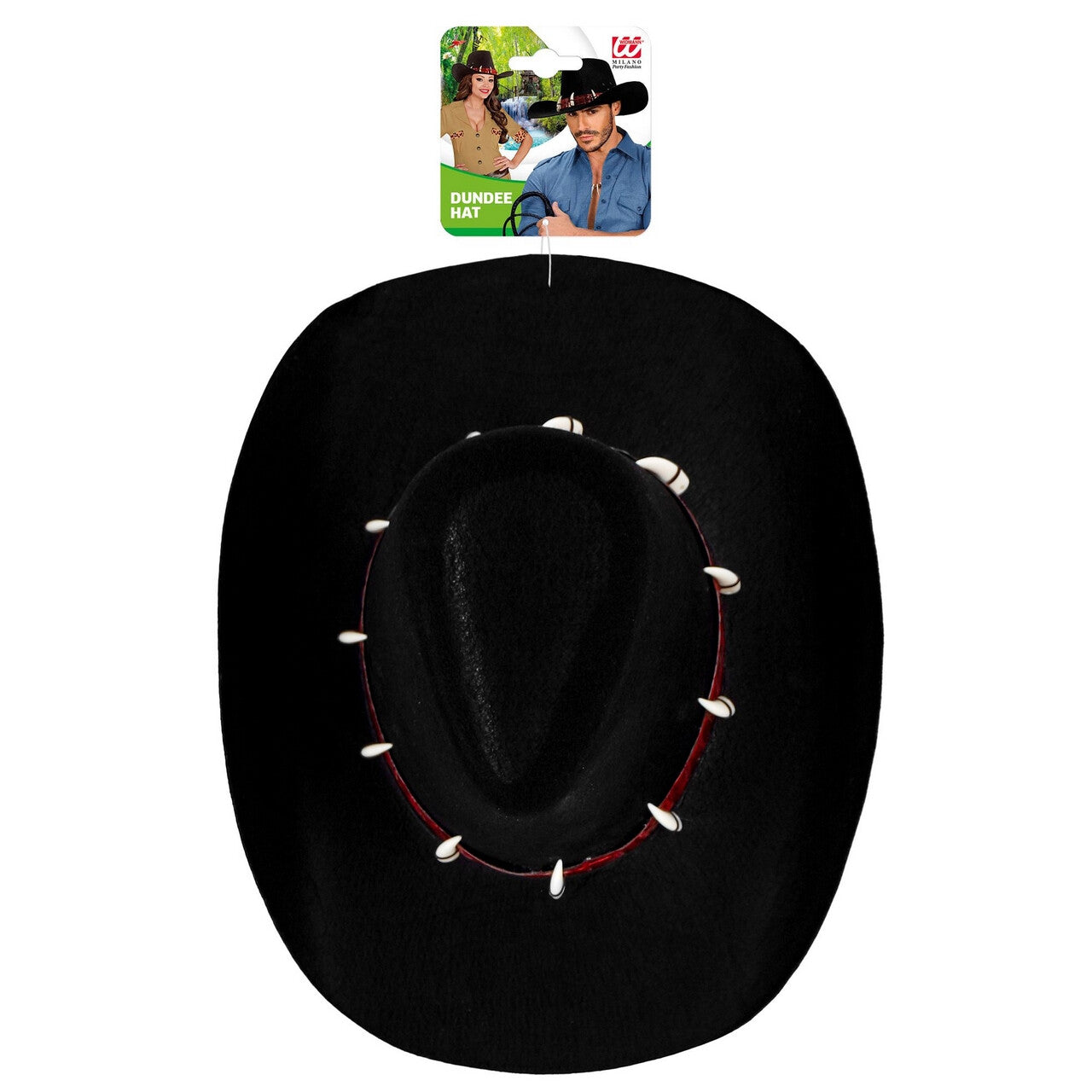 Op deze afbeelding zie je een Accessoires, van het merk Widmann. Crocodile Dundee Hoed