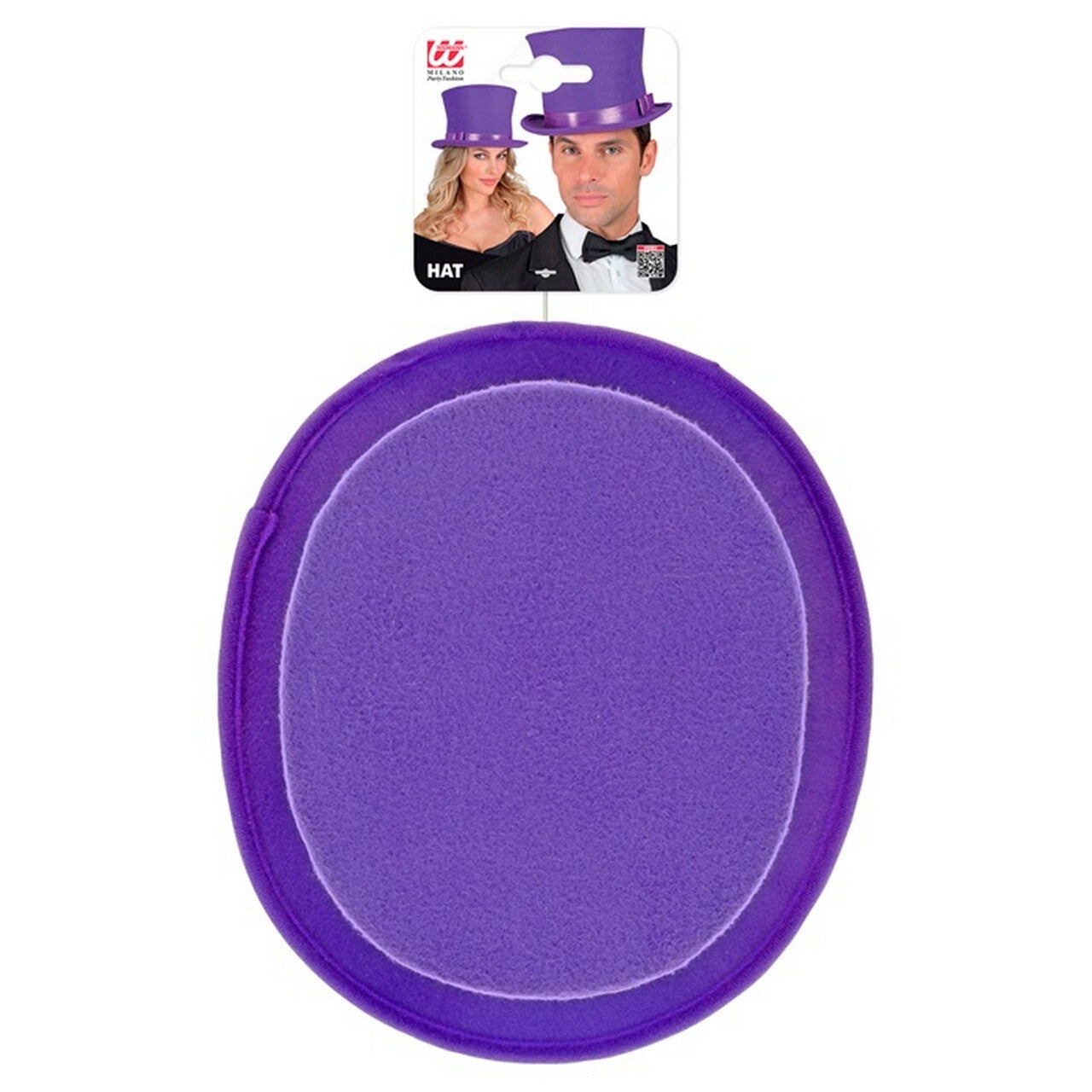 Op deze afbeelding zie je een Accessoires, van het merk Widmann. Hoge Deftige Hoed Paars