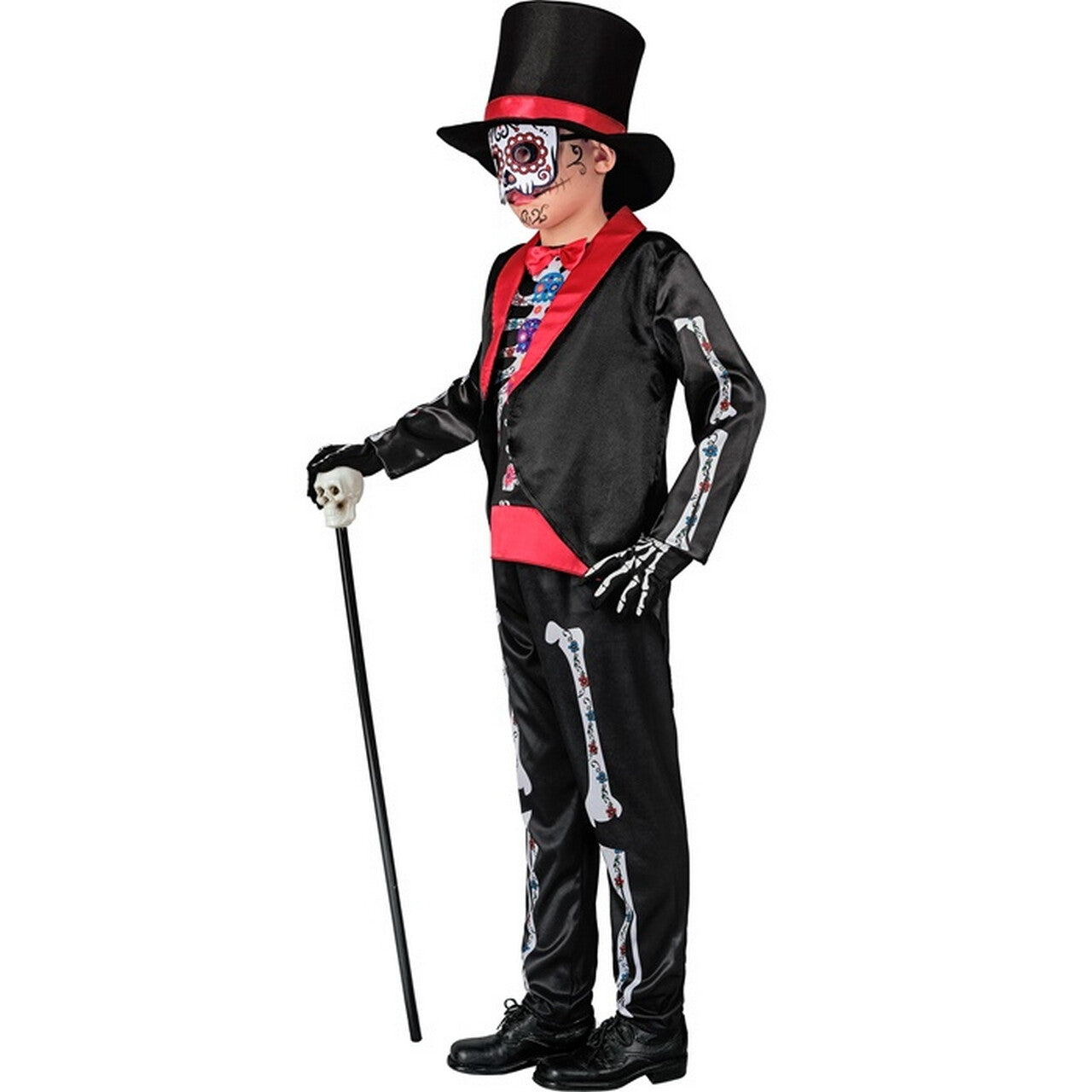 Op deze afbeelding zie je een Kostuums, van het merk Widmann. Mister Mexican Bones Jongen Kostuum