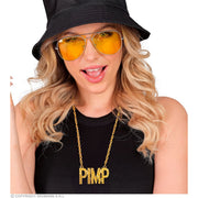 Op deze afbeelding zie je een Accessoires, van het merk Widmann. Ketting Pimp Goud 65 Cm