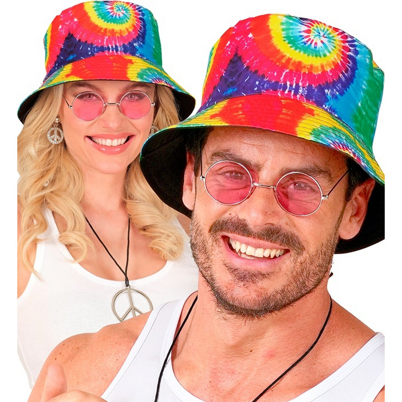 Op deze afbeelding zie je een Accessoires, van het merk Widmann. Bucket Hat Festival Psycho