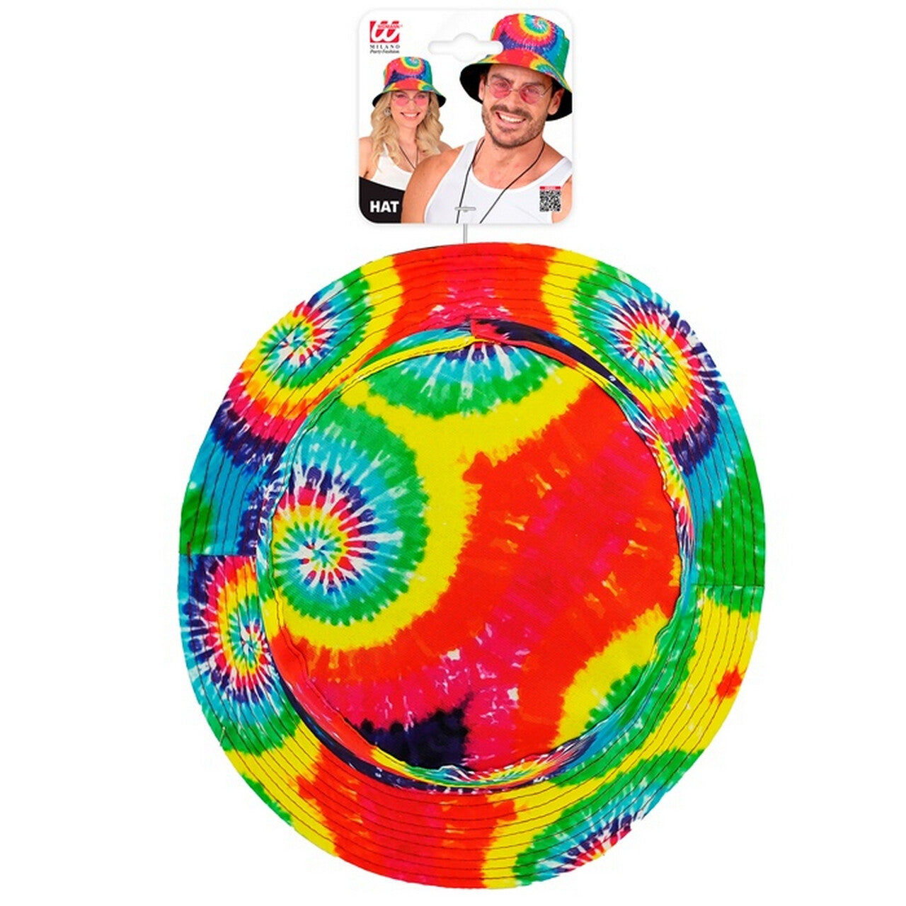 Op deze afbeelding zie je een Accessoires, van het merk Widmann. Bucket Hat Festival Psycho