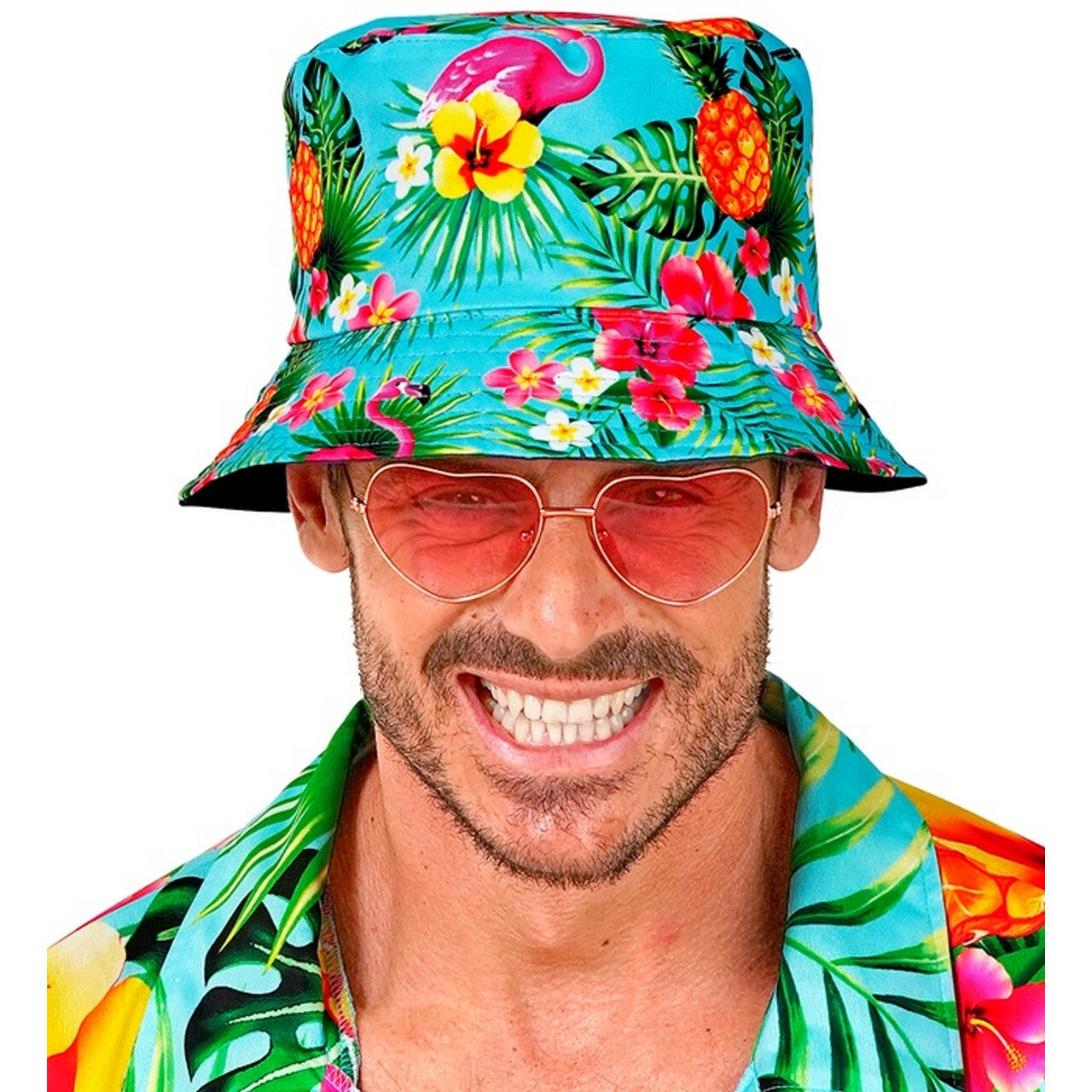 Op deze afbeelding zie je een Accessoires, van het merk Widmann. Bucket Hat Summer Vibes