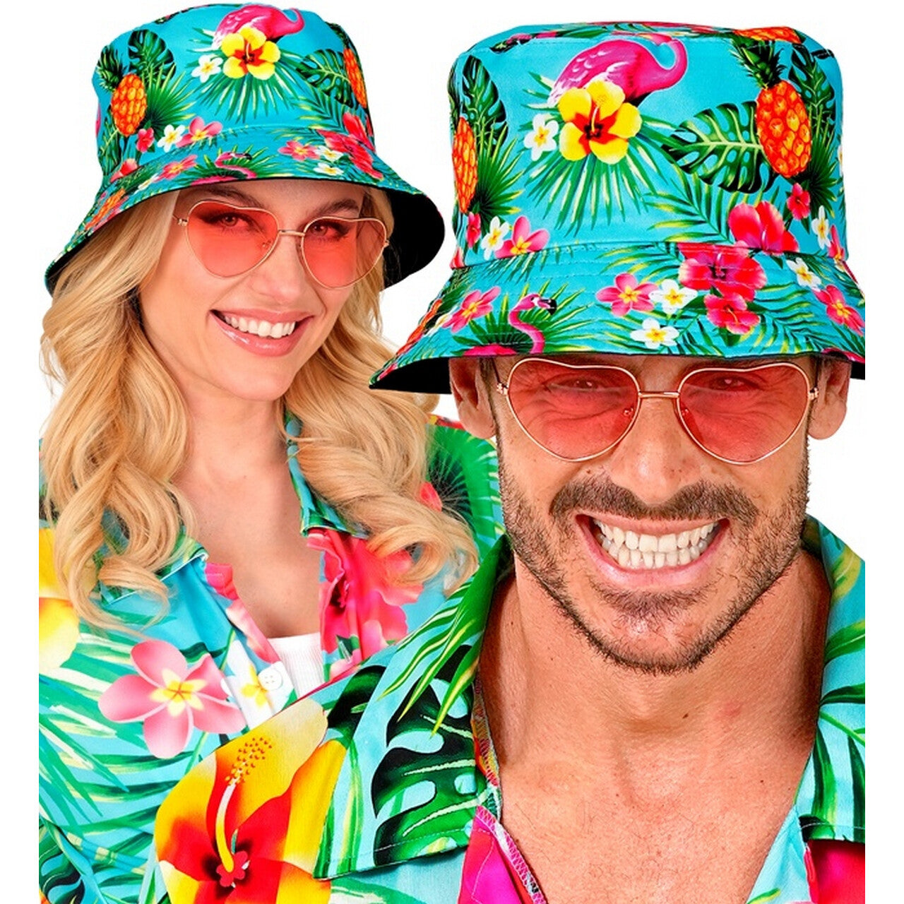 Op deze afbeelding zie je een Accessoires, van het merk Widmann. Bucket Hat Summer Vibes