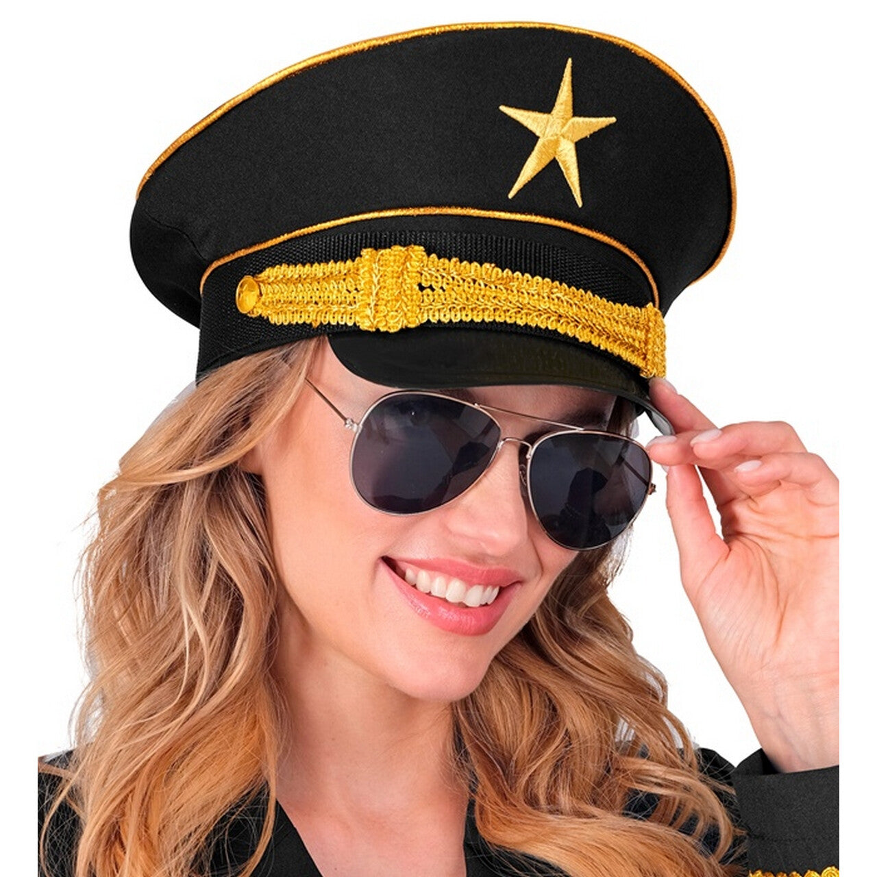 Op deze afbeelding zie je een Accessoires, van het merk Widmann. Kapitein Goldstar Pet