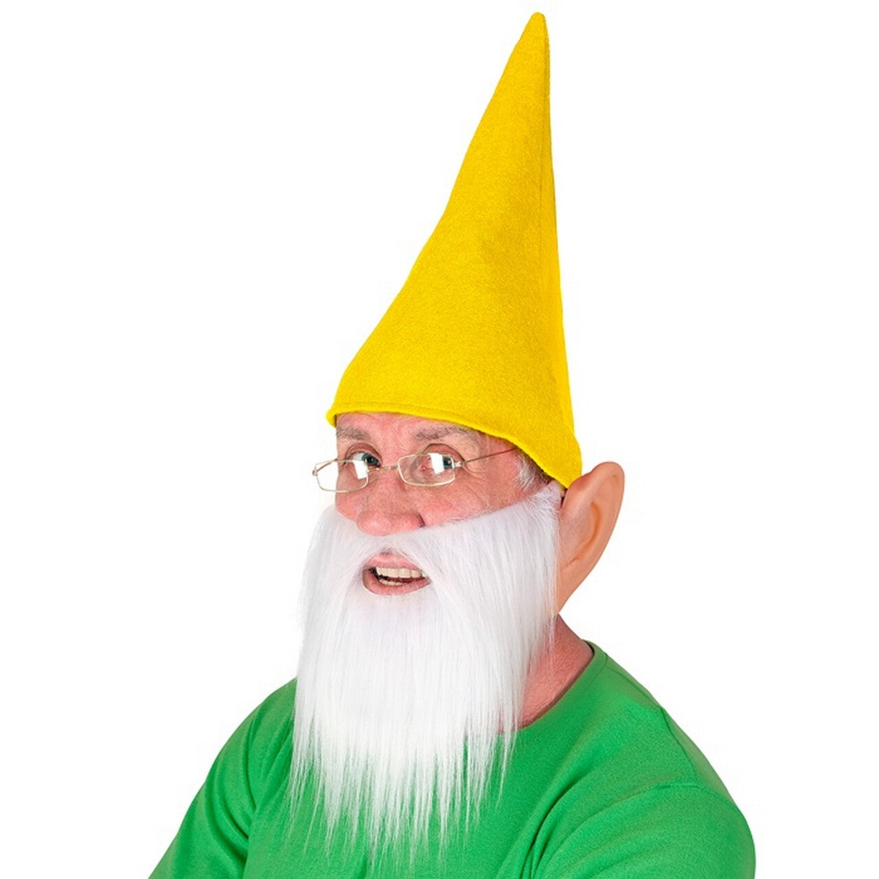 Op deze afbeelding zie je een Accessoires, van het merk Widmann. Kabouter Set Geel Driedelig