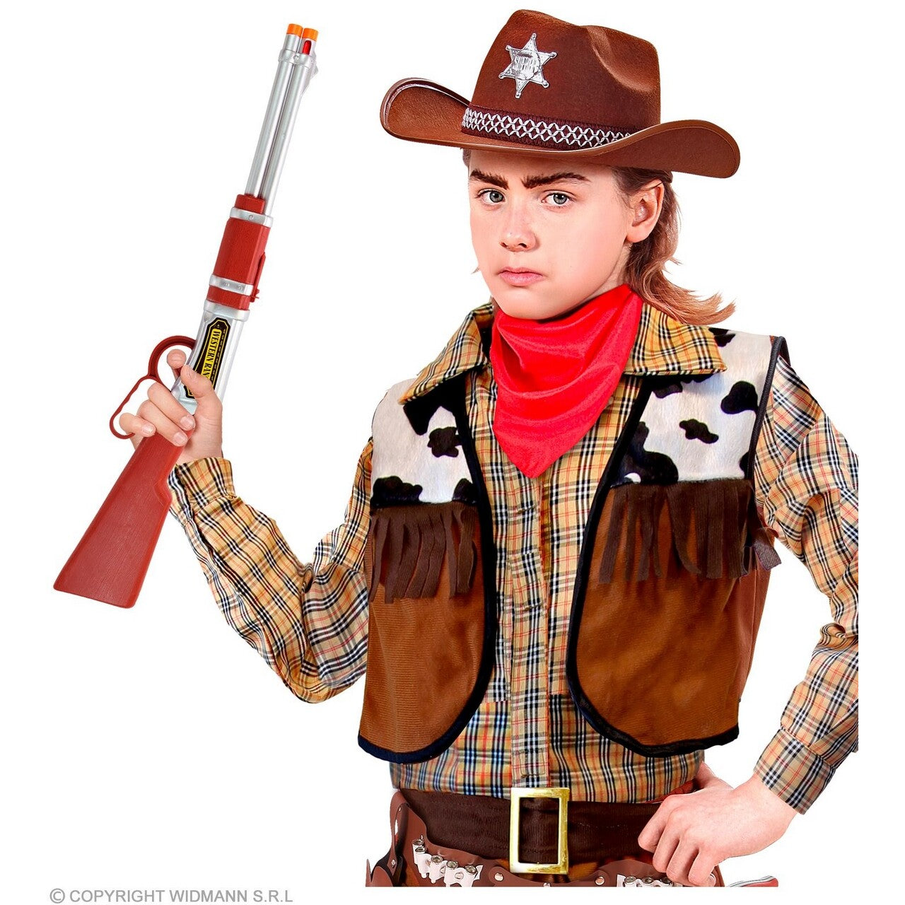 Op deze afbeelding zie je een Accessoires, van het merk Widmann. Western Ranger Geweer 63 Centimeter