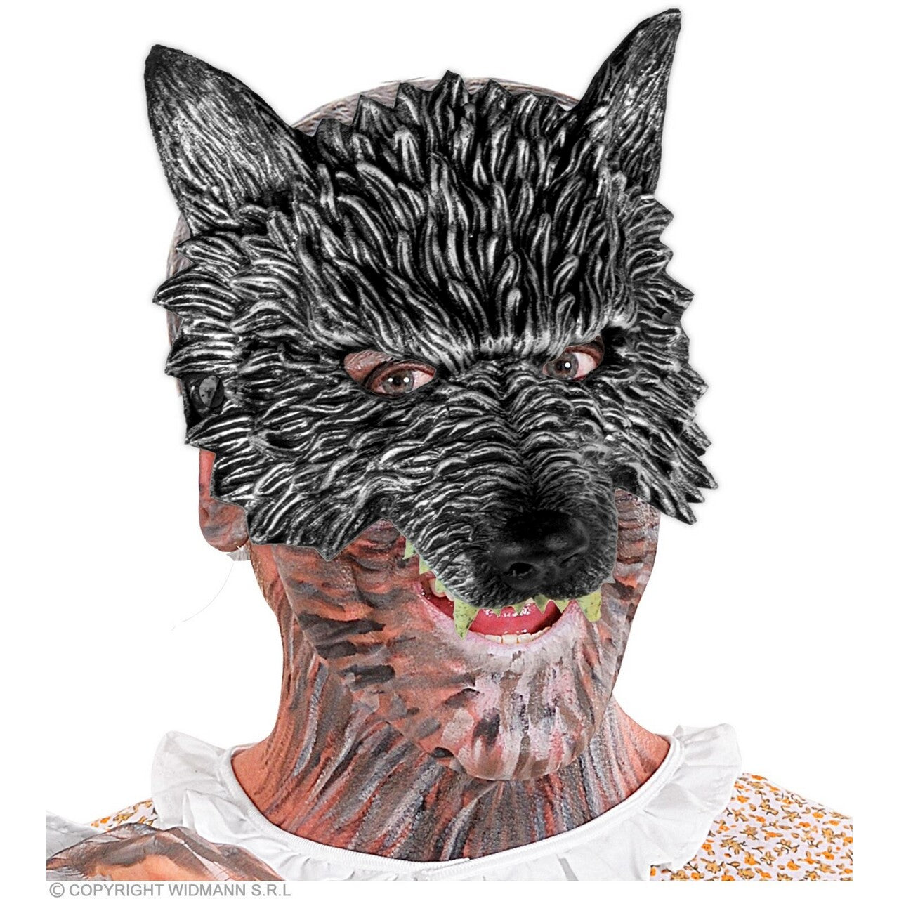 Op deze afbeelding zie je een Accessoires, van het merk Widmann. Kinloos Masker Grote Boze Wolf