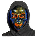 Schädelmaske Gold Mit Bunten Lichtern