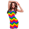 Robe Arc-En-Ciel Zigzag Costume