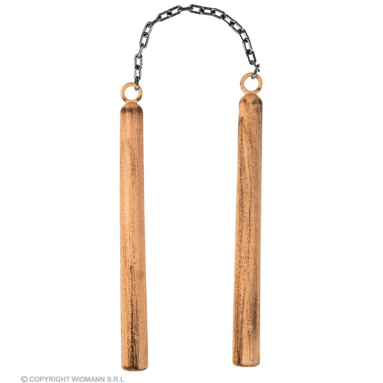 Op deze afbeelding zie je een Accessoires, van het merk Widmann. Ninja Nunchaku 30 Cm