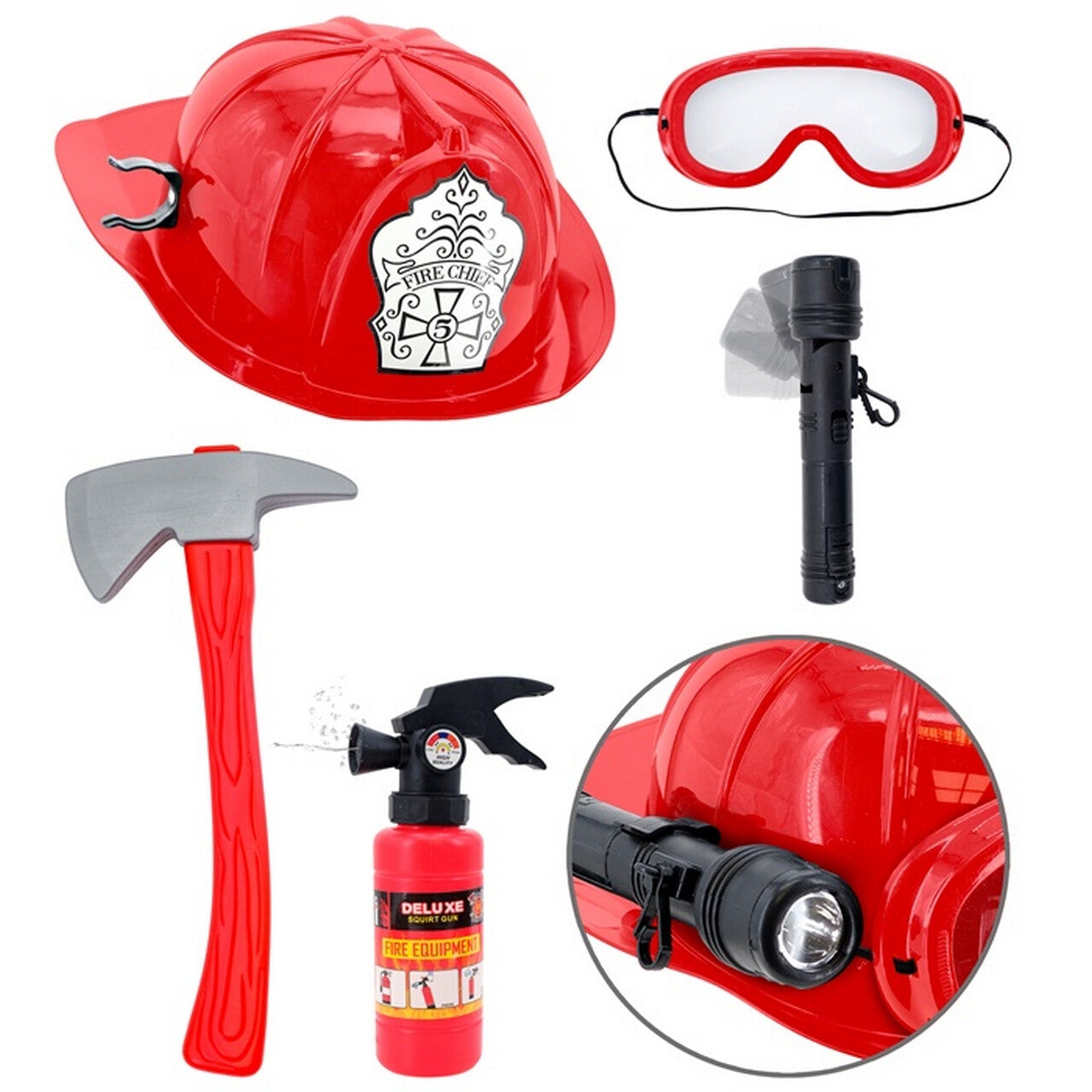 Op deze afbeelding zie je een Accessoires, van het merk Widmann. Levensreddende Brandweer Set Junior