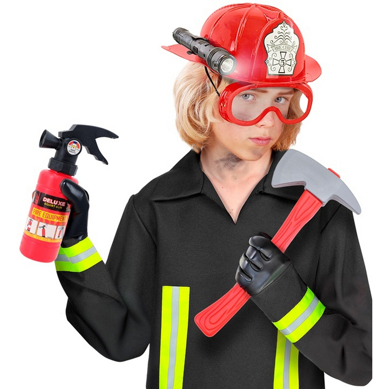 Op deze afbeelding zie je een Accessoires, van het merk Widmann. Levensreddende Brandweer Set Junior