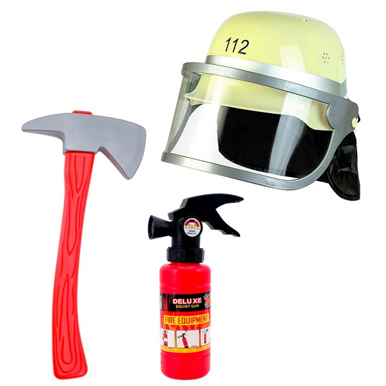 Op deze afbeelding zie je een Accessoires, van het merk Widmann. Junior Brandweer Spoedgevallen Set