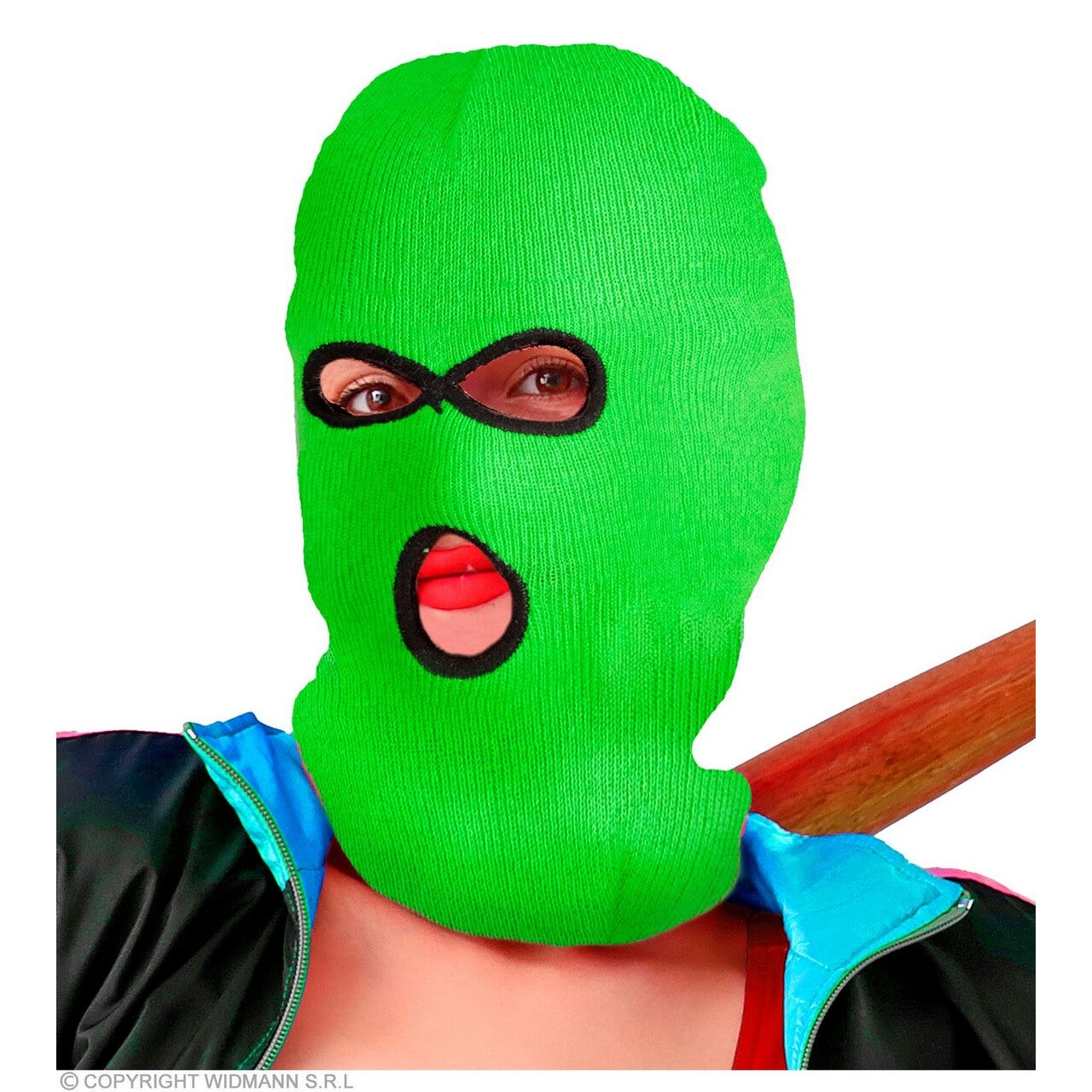 Op deze afbeelding zie je een Accessoires, van het merk Widmann. Bivakmuts Groen
